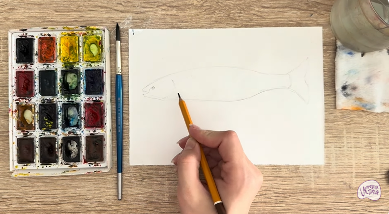 Рисуем Голавль