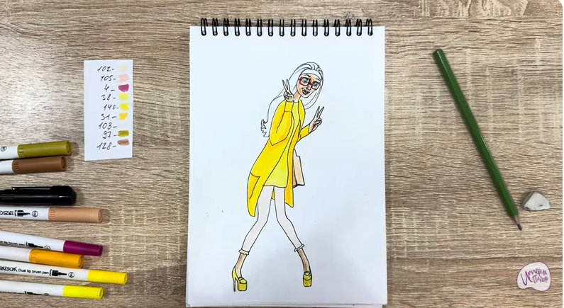 Рисуем Хани Лемон из "Город героев"