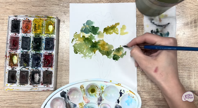 Рисуем Бархат амурский