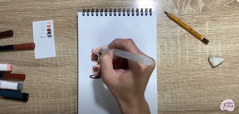 Рисуем Шоколадный брауни