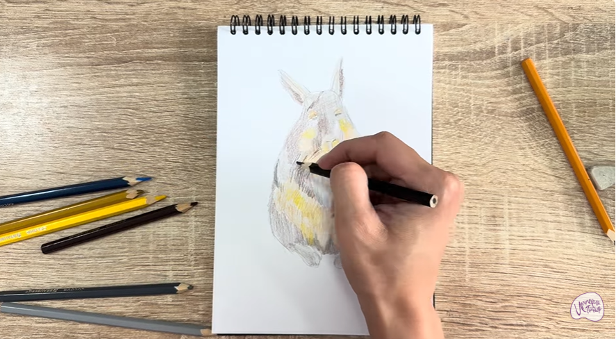 Рисуем Горная вискаша