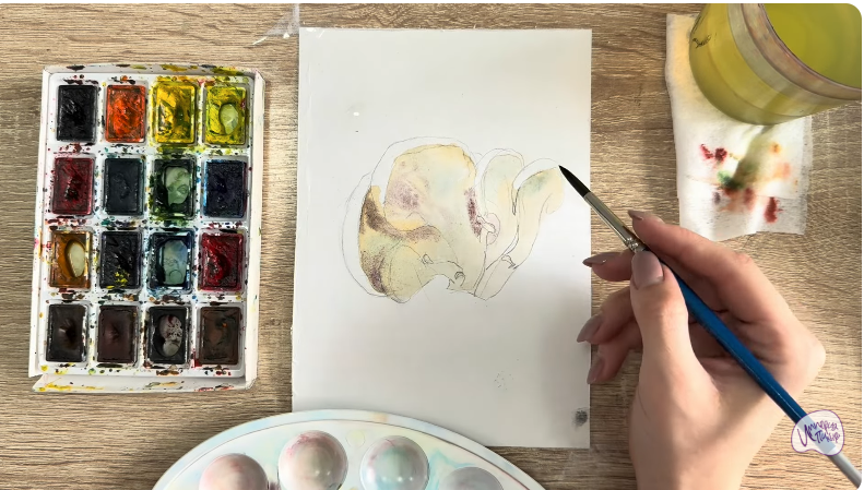 Рисуем Вешенки