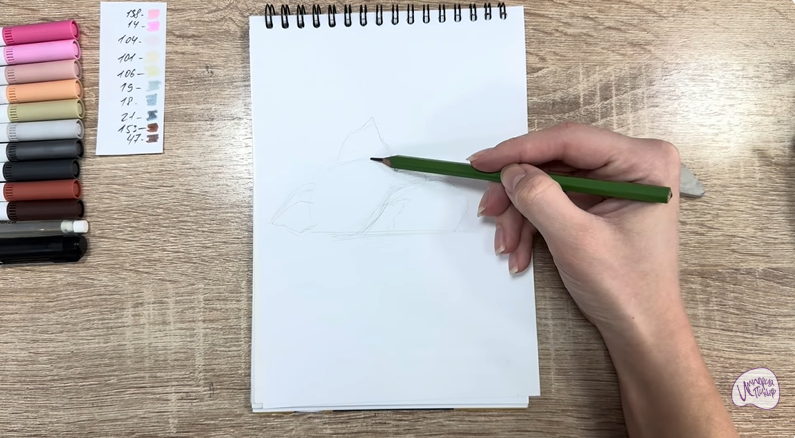 Рисуем Пуа из "Моана"