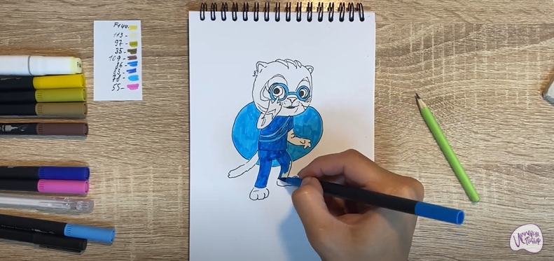 Рисуем Бао из "Супер Мяу"