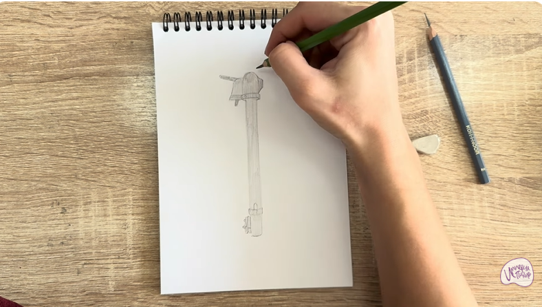 Рисуем Колонка водоразборная