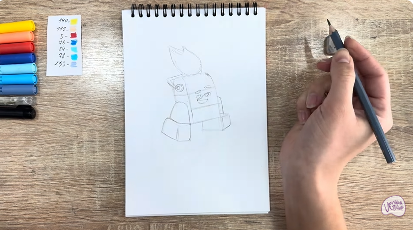 Рисуем Диз из "Живой гараж"