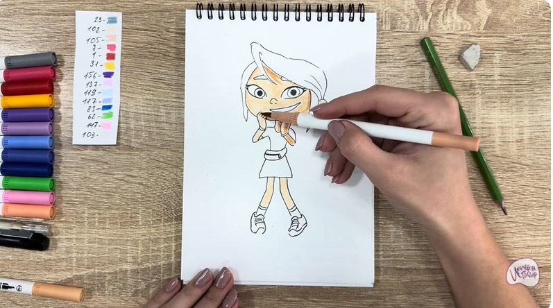 Рисуем Ксю из «Живой гараж»