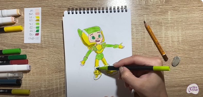 Рисуем Флай из "Геройчики"