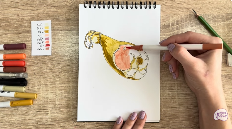 Рисуем Окорок