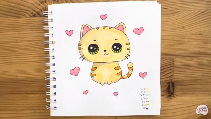 Рисуем Кавайный котик