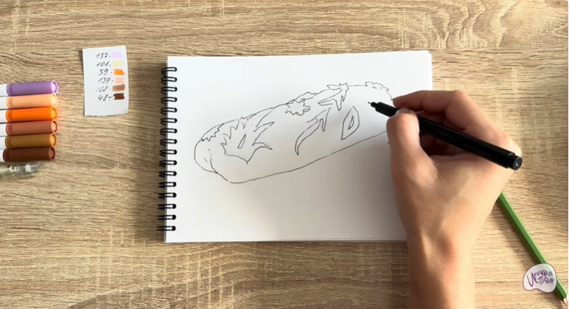 Рисуем Кулебяка Рисуем Кулебяка