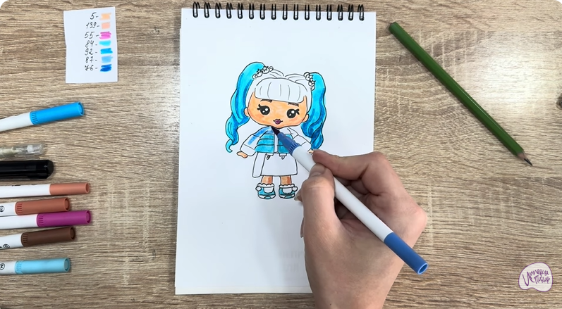 Рисуем Рори Блуберри