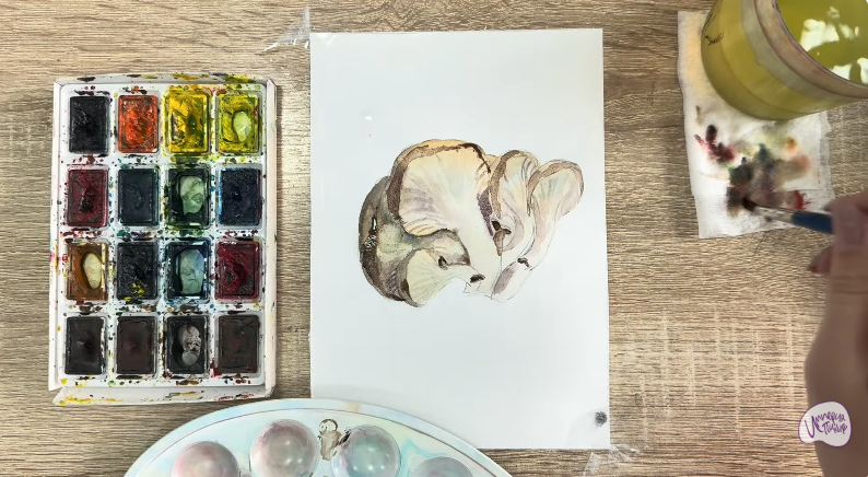 Рисуем Вешенки