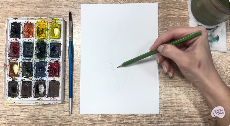 Рисуем Бархат амурский