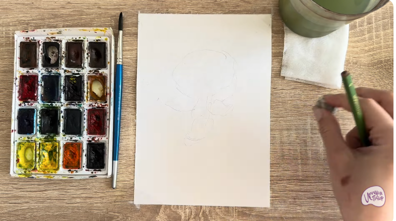 Рисуем Радиола розовая