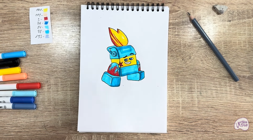 Рисуем Диз из "Живой гараж"