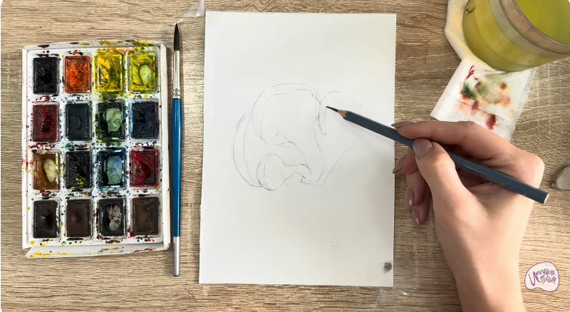 Рисуем Вешенки