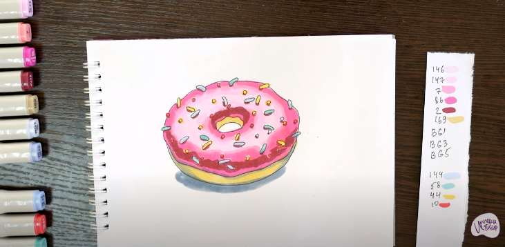 Рисуем Пончик
