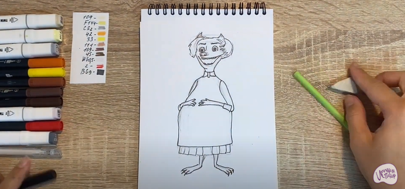 Рисуем Ванда из "Монстры на каникулах"