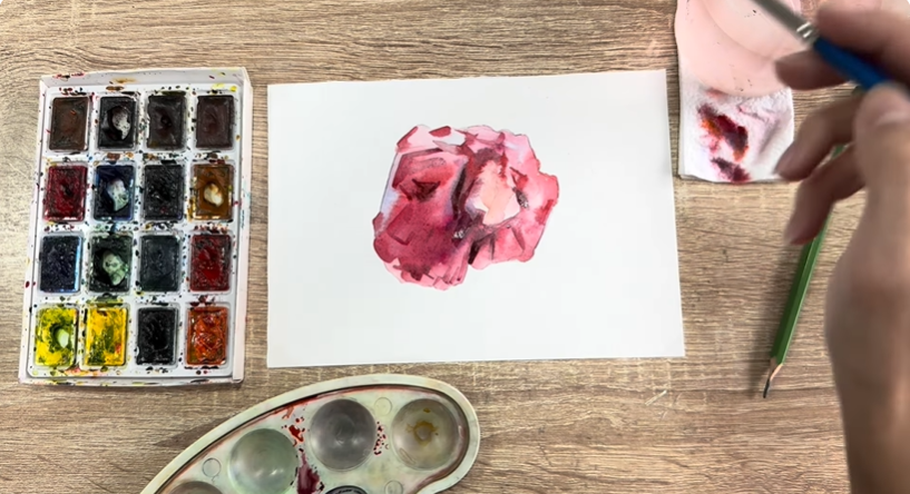 Рисуем Шпинель красная Рисуем Шпинель красная