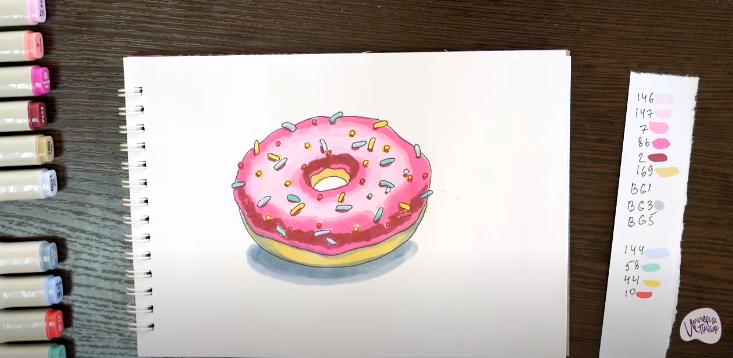 Рисуем Пончик