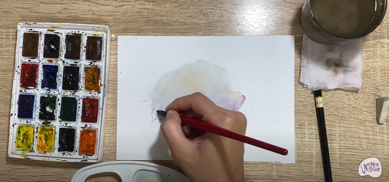 Рисуем Ежовик гребенчатый