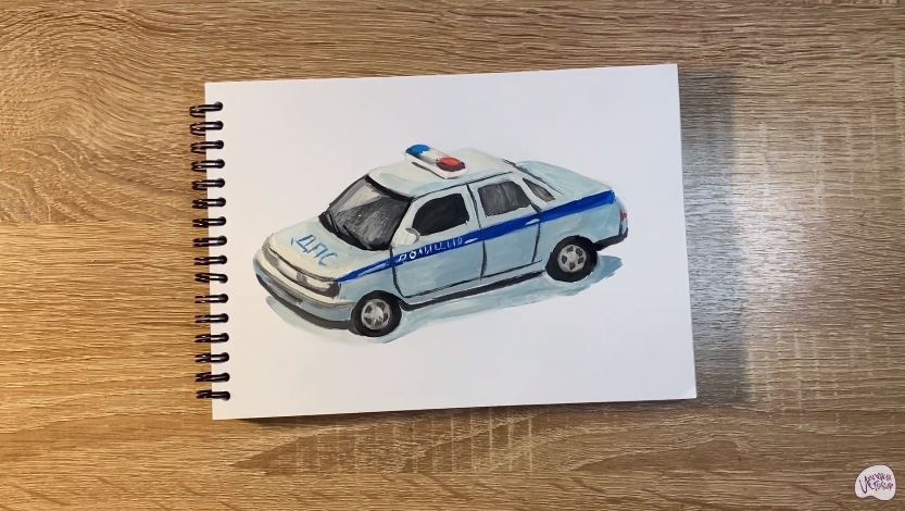 Рисуем Машина ДПС
