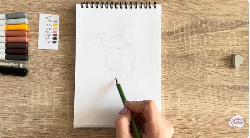 Рисуем Морис из "Мадагаскар"