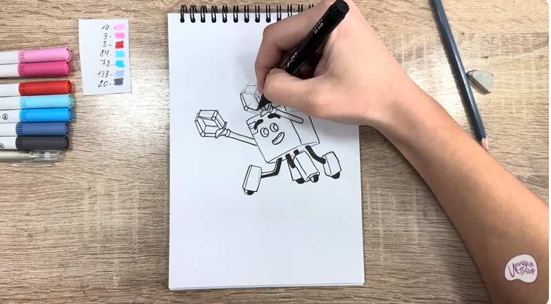 Рисуем Тяга из "Живой гараж"