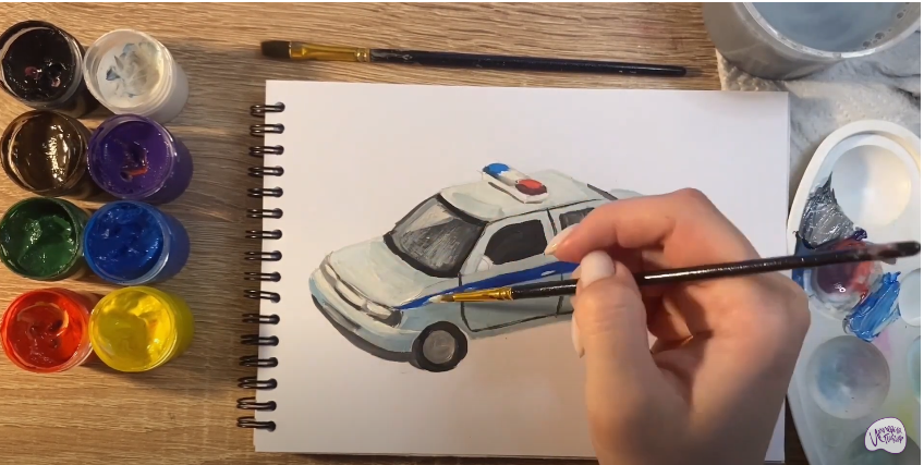 Рисуем Машина ДПС