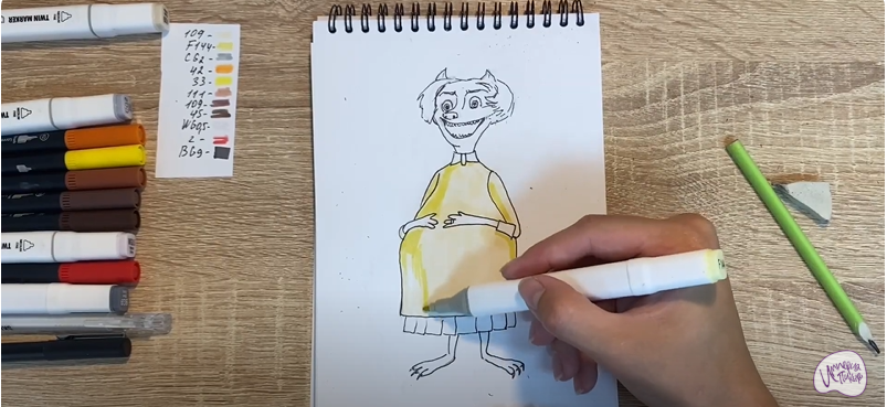 Рисуем Ванда из "Монстры на каникулах"