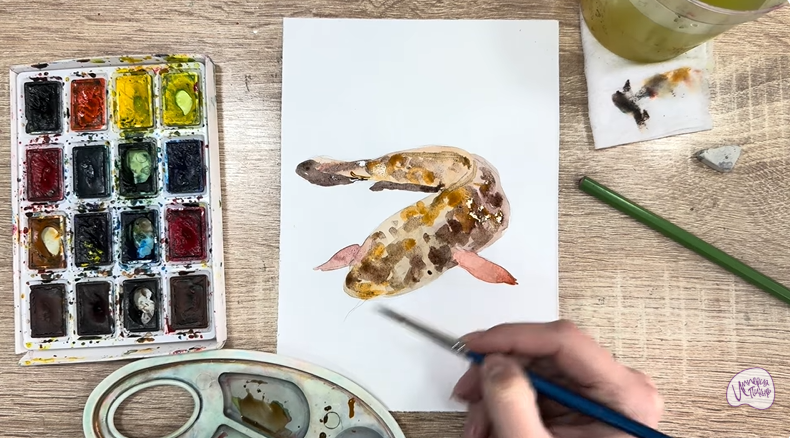 Рисуем Налим