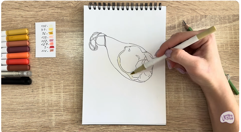 Рисуем Окорок