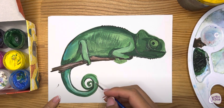 Рисуем Хамелеон