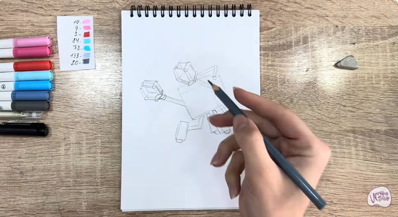 Рисуем Тяга из "Живой гараж"