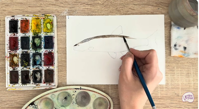 Рисуем Голавль