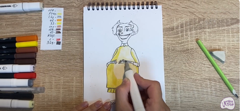 Рисуем Ванда из "Монстры на каникулах"