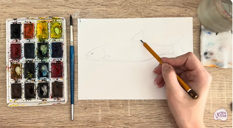 Рисуем Голавль