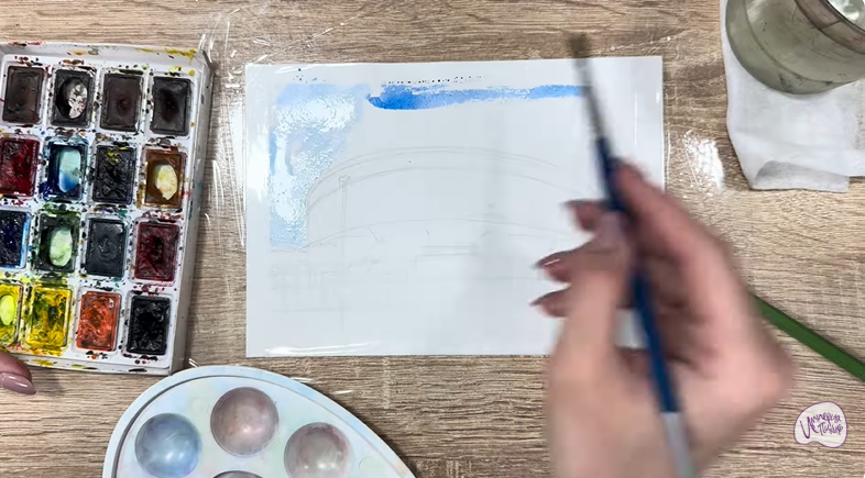 Рисуем Стадион Краснодар