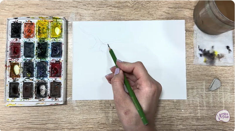 Рисуем Рыба-хирург