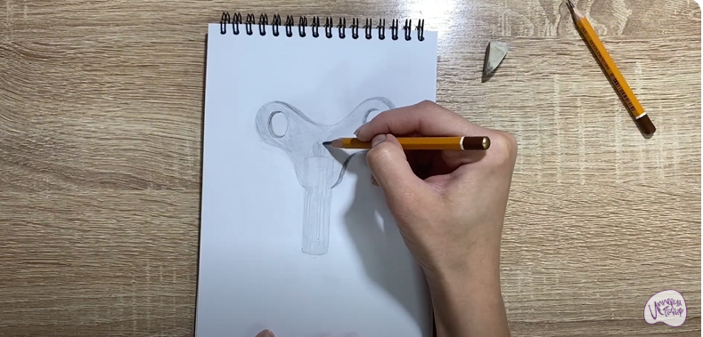 Рисуем Заводной ключ