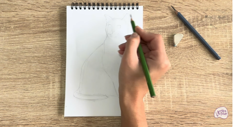 Рисуем Бурманский кот Рисуем Бурманский кот