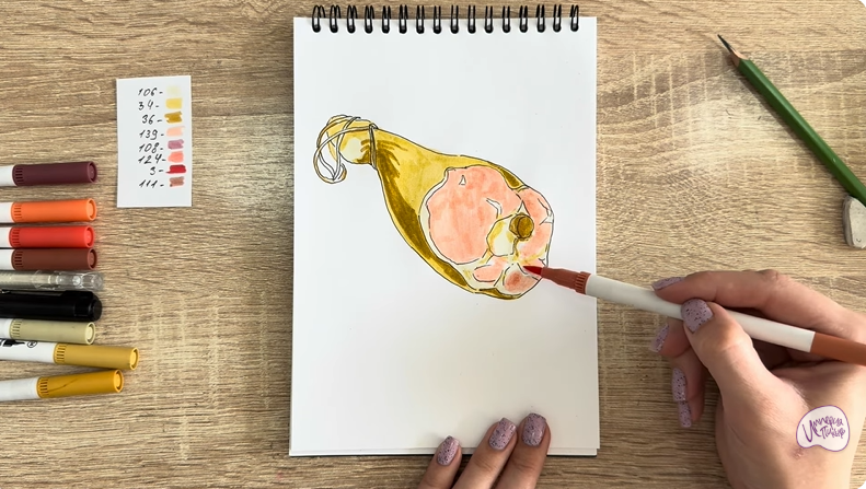 Рисуем Окорок