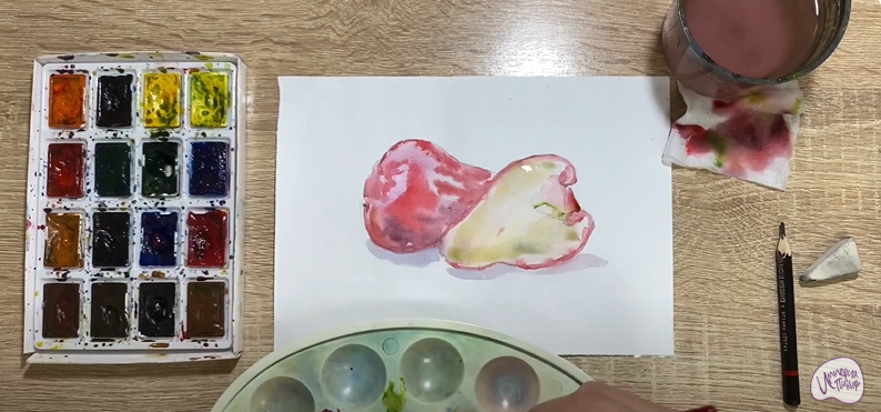 Рисуем Яванское яблоко