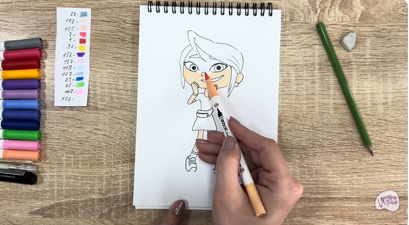 Рисуем Ксю из «Живой гараж»