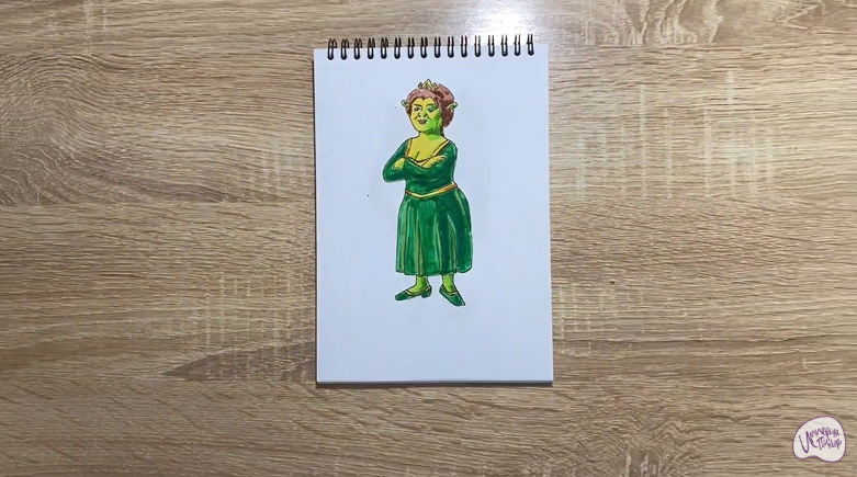 Рисуем Принцесса Фиона из "Шрека"