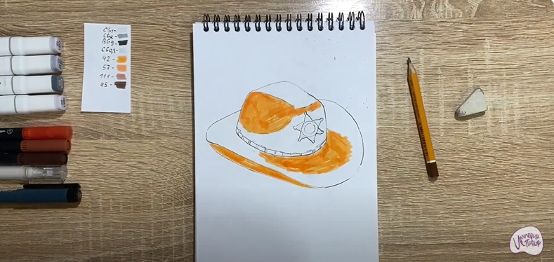 Рисуем Шляпа шерифа