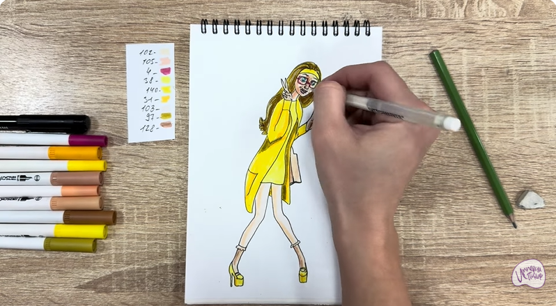 Рисуем Хани Лемон из "Город героев"