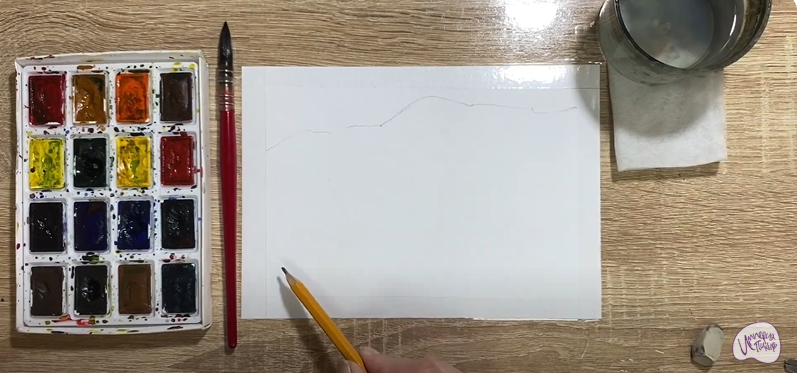 Рисуем Сход лавины