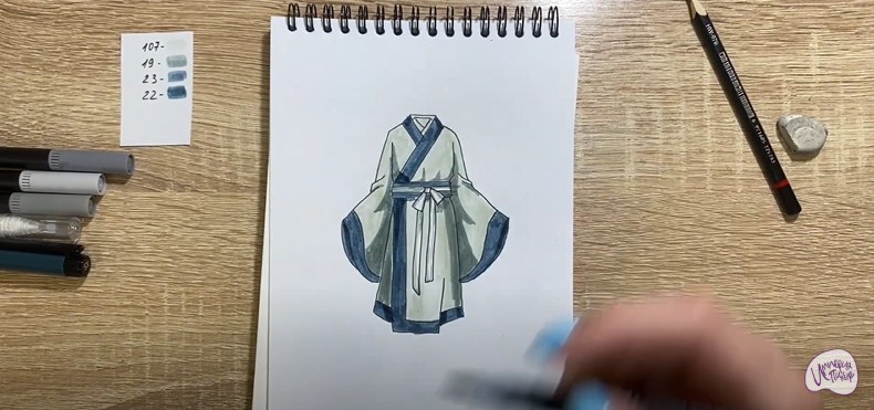 Рисуем Костюм Китая